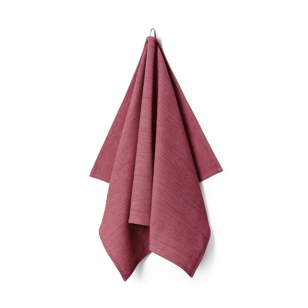 Kitchen towel in a deep red colour