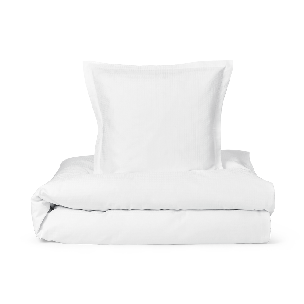 FACET sengesæt i hvidt er et af vores mest populære designs