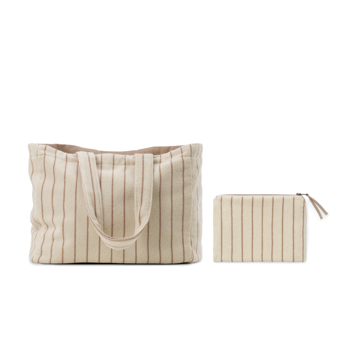 Stripe 1979 summer set with beach bag and clutch in the colour 