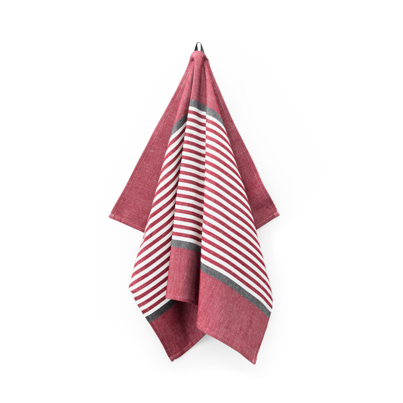 Elegant Abild Tea Towel in Deep Red – Georg Jensen Damask