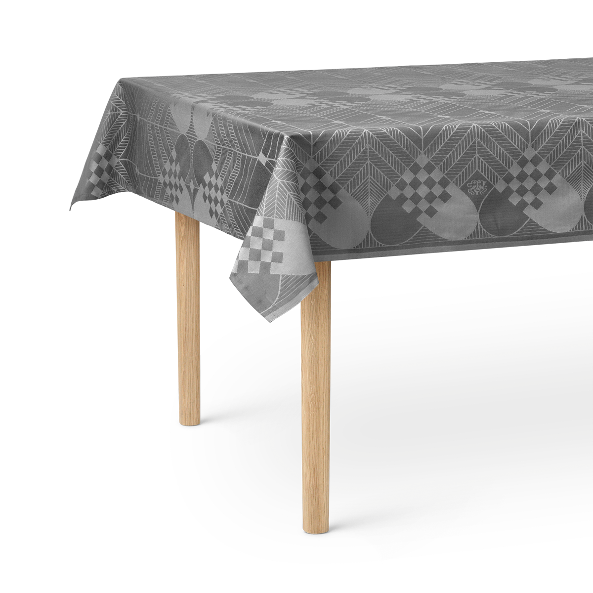 The Christmas tablecloth from Georg Jensen Damask in gorgeous grey 