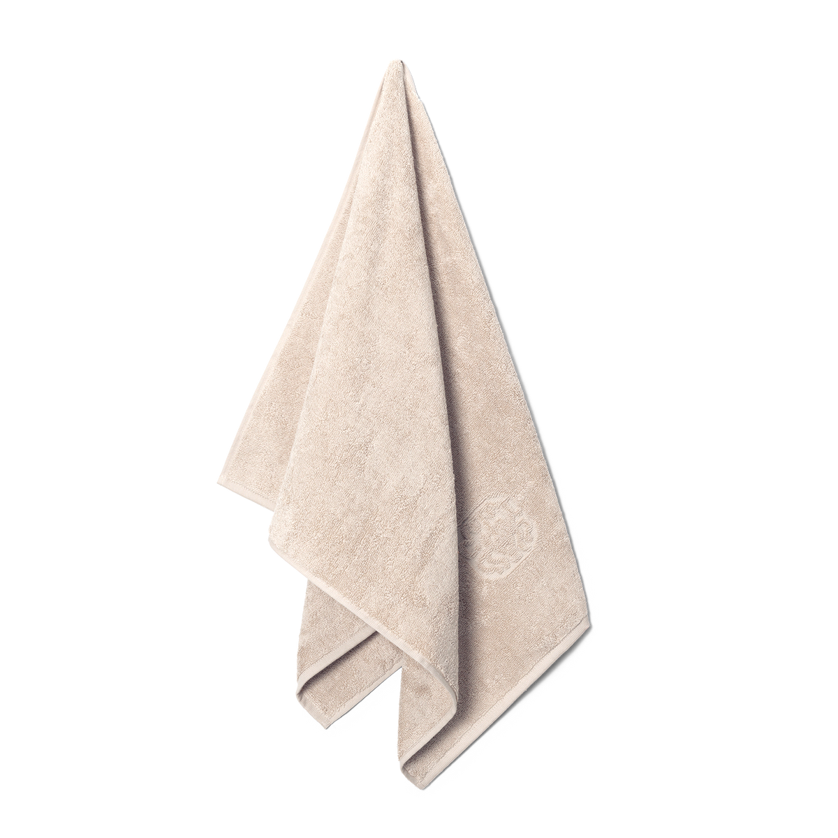 Damask Terry towel in subtle brownish grey – Georg Jensen Damask