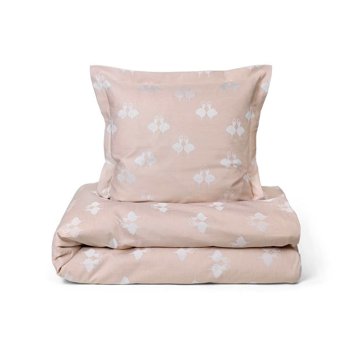 The result is beautiful bed linen in fine pastels with a tin soldier for the little boy