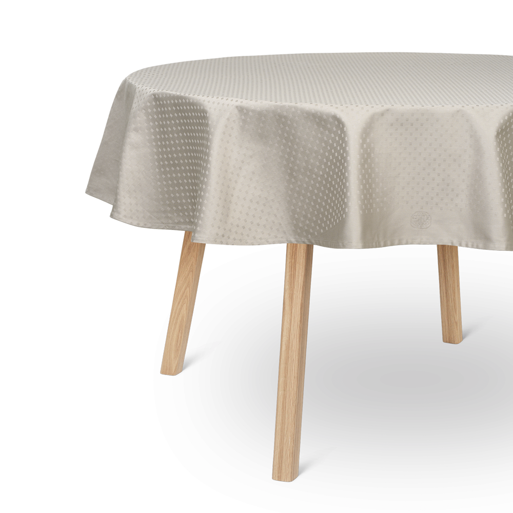 Round Damask Tablecloth