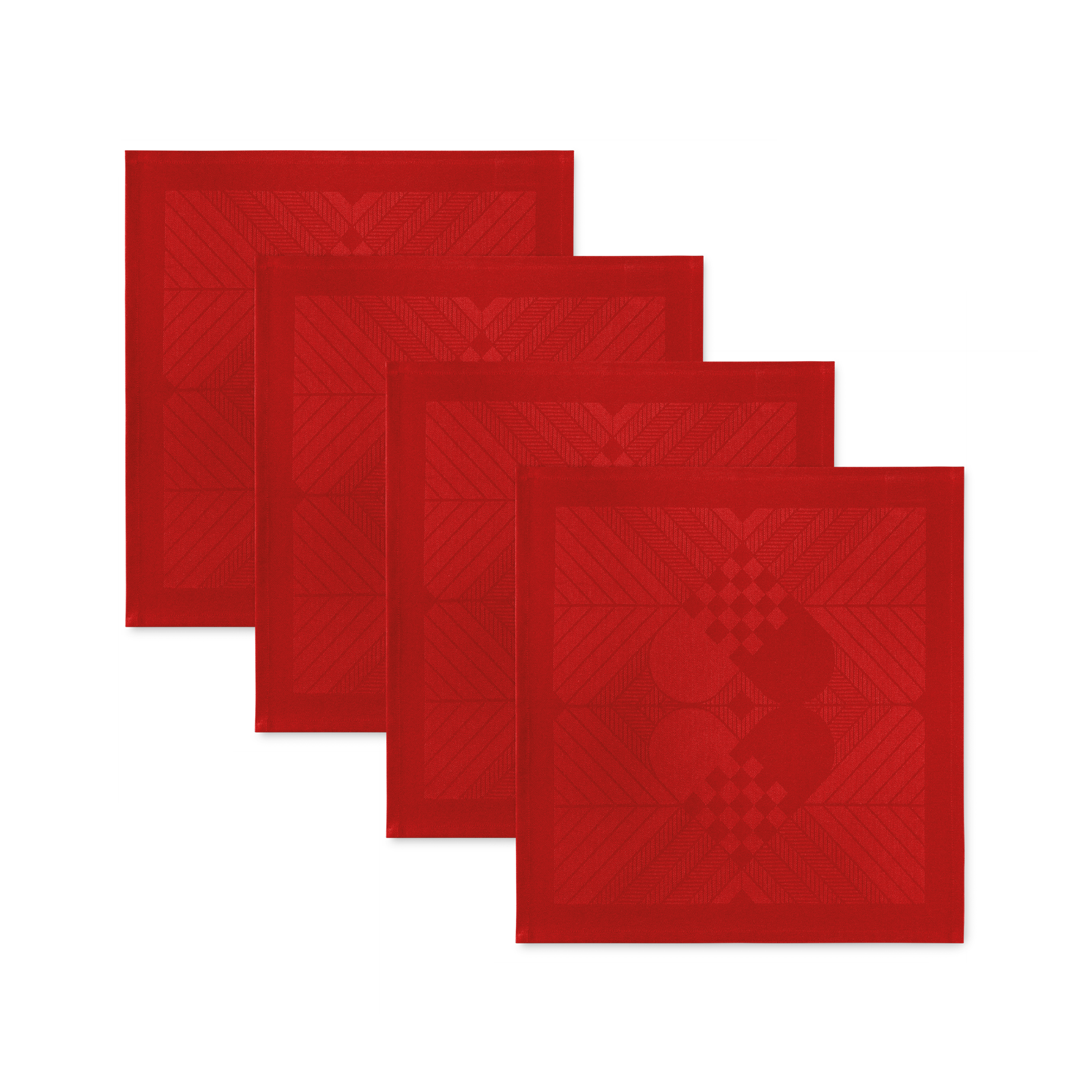 4 Stk. Damask Servietter