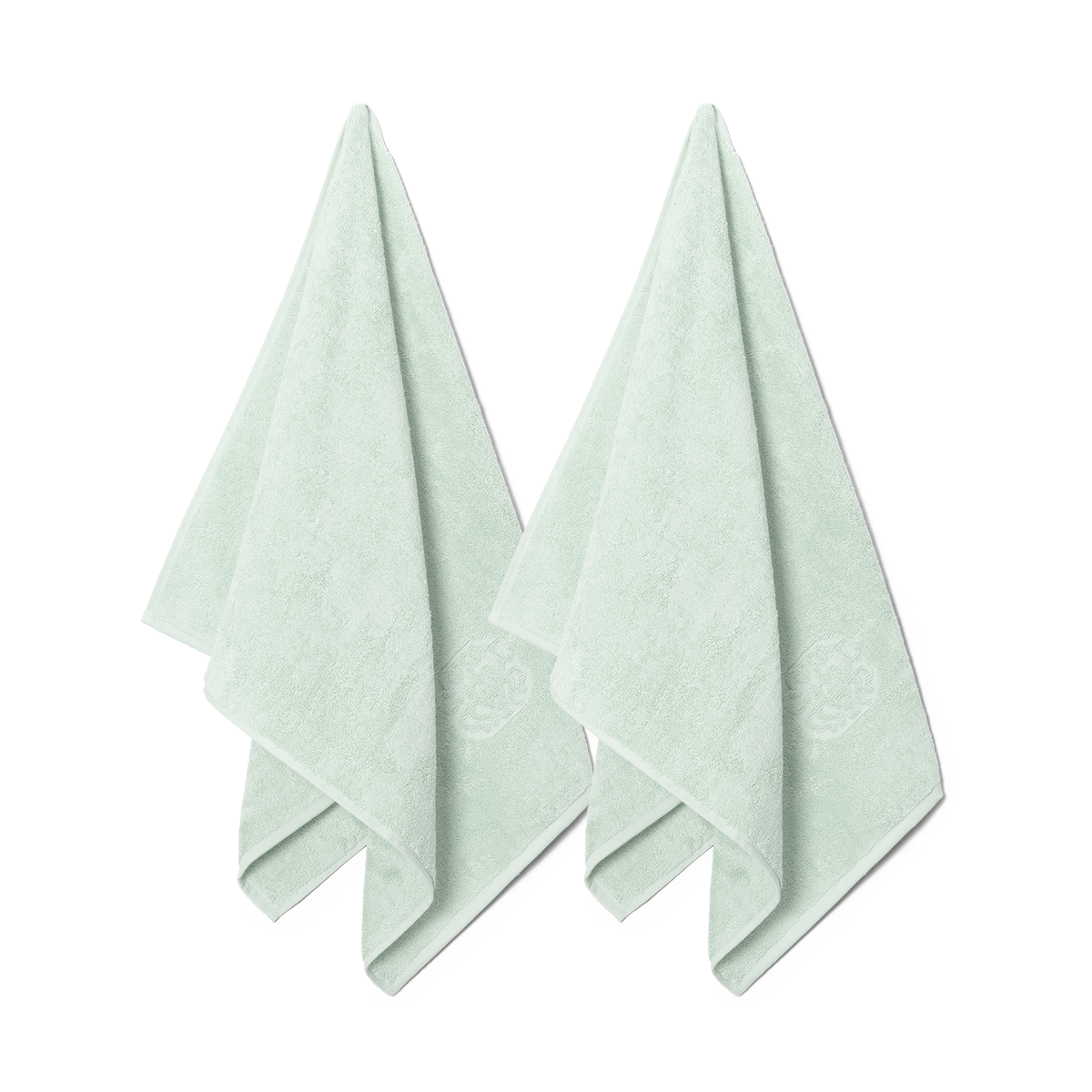 2 Towels, Glass Green