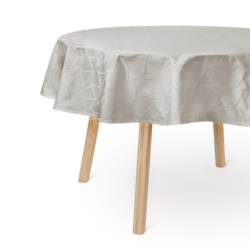 Round Damask Tablecloth