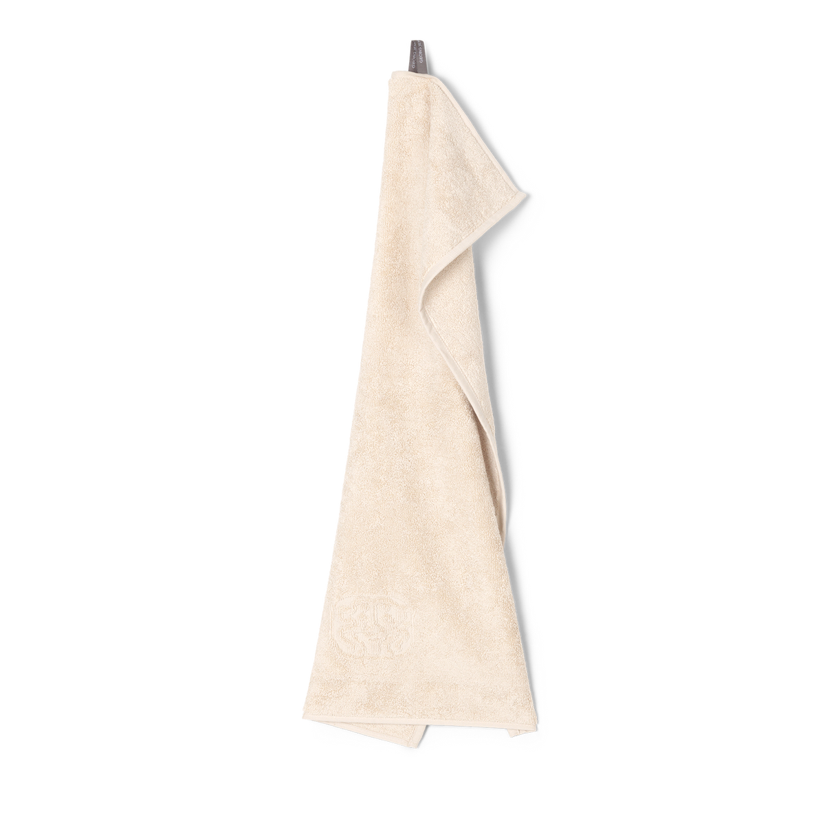 Glossy jacquard-woven guest towel in Archive Linen – soft and durable