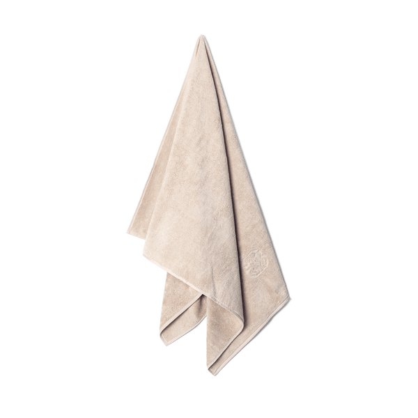 Damask Terry bath towel in subtle brownish grey – Georg Jensen Damask