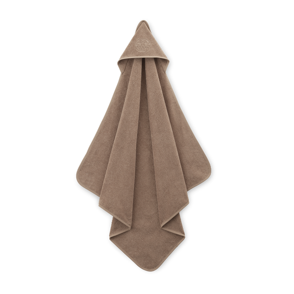 Soft terry towel with hood in Walnut – Georg Jensen Damask