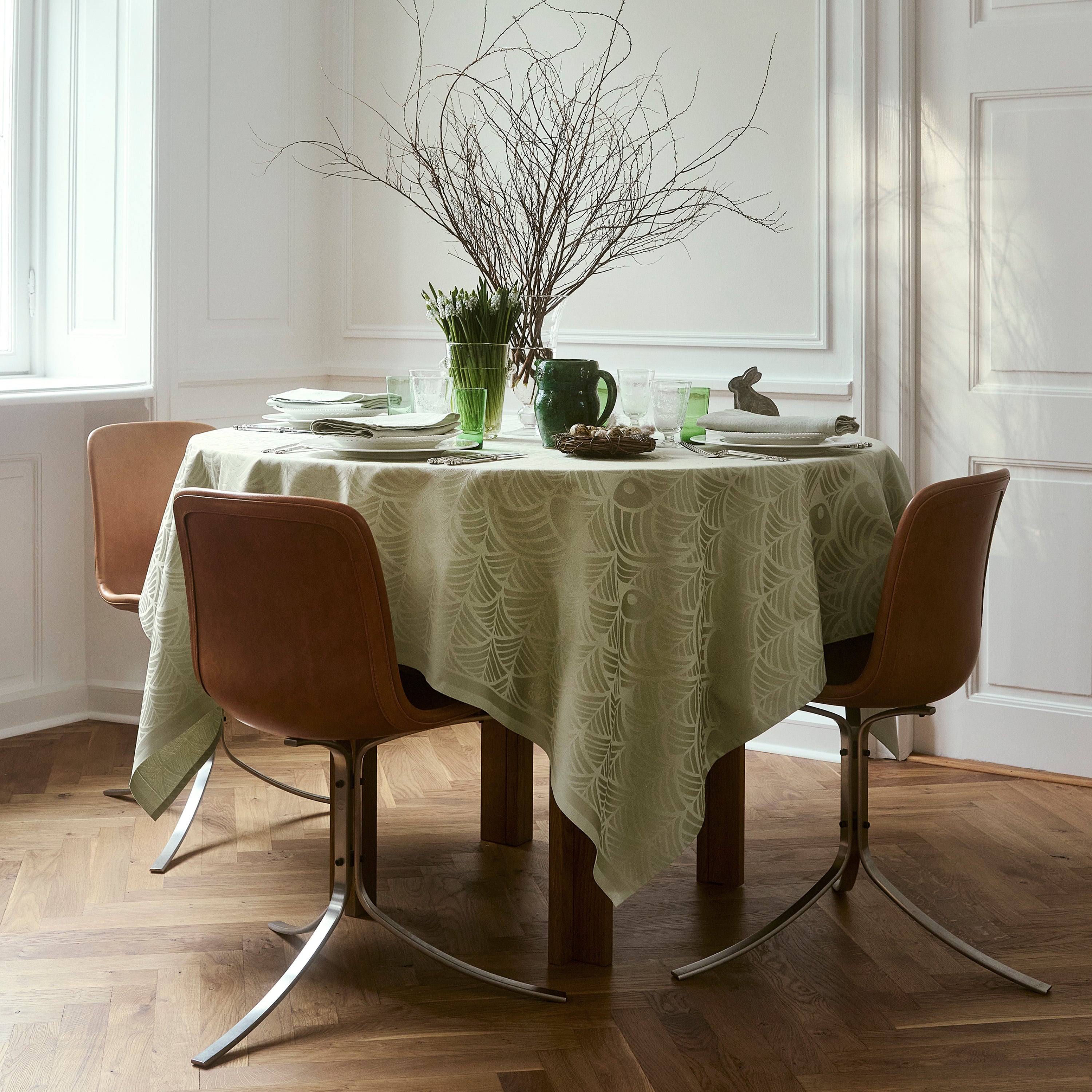 Round Easter Tablecloth