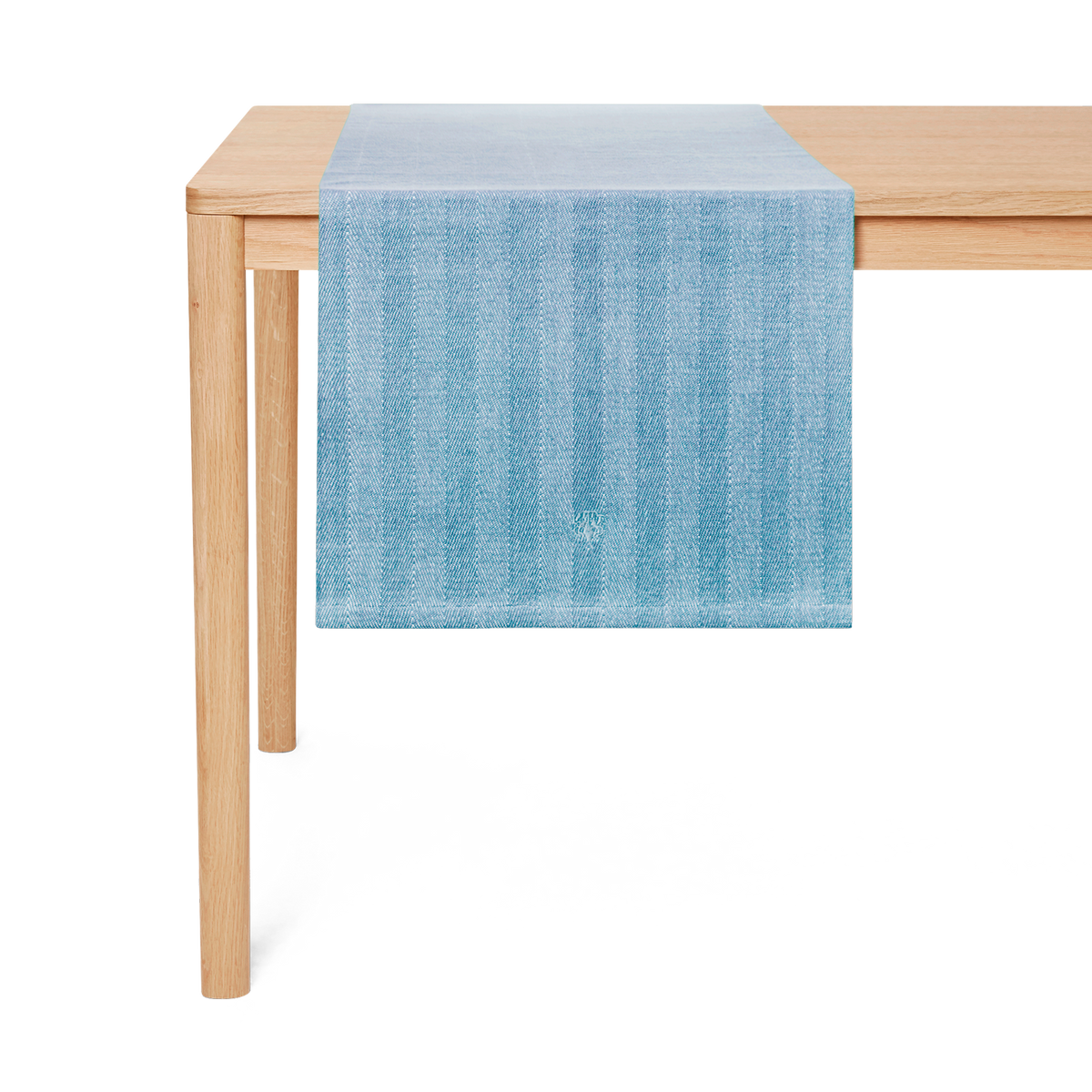 table runner 「青磁色・彩」　帯リメイク herringbone_runner_blue-