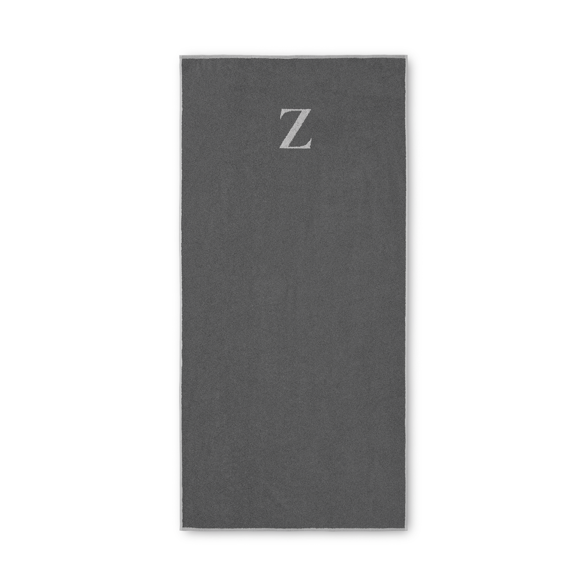 Bath towel with a Z