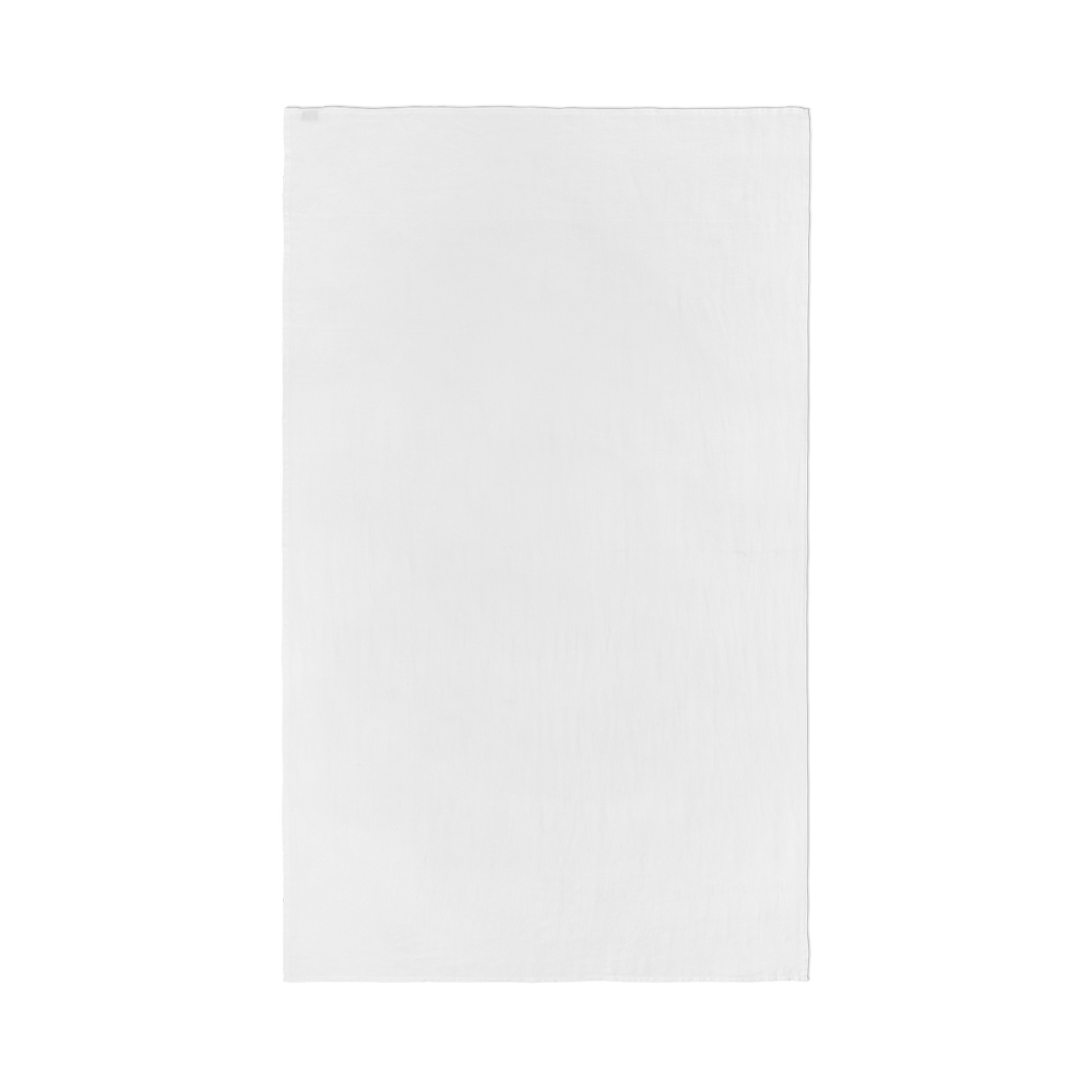 White linen tablecloth